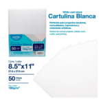 Cartulina Opalina Blanca Carta 180gms Pack 50h Pointer